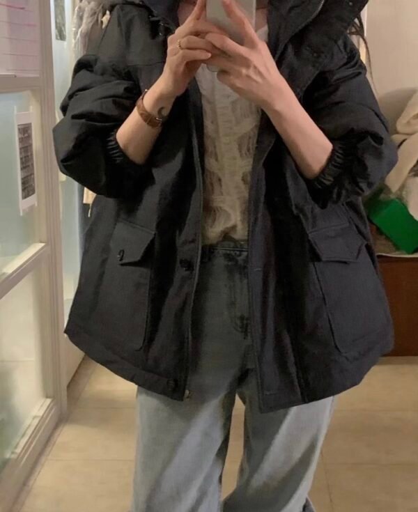 立體連帽羽絨外套