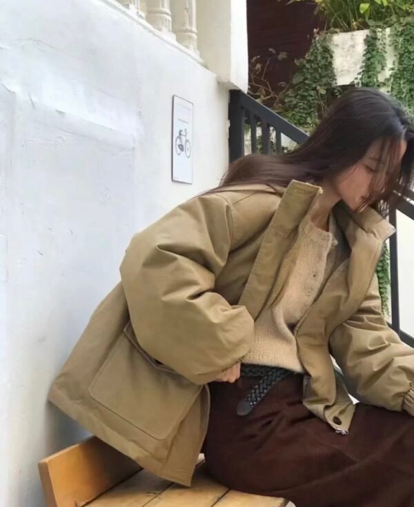 立體連帽羽絨外套