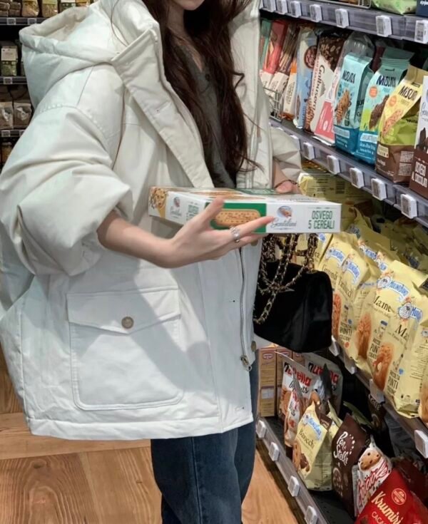 立體連帽羽絨外套