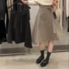 腰帶排扣造型半裙