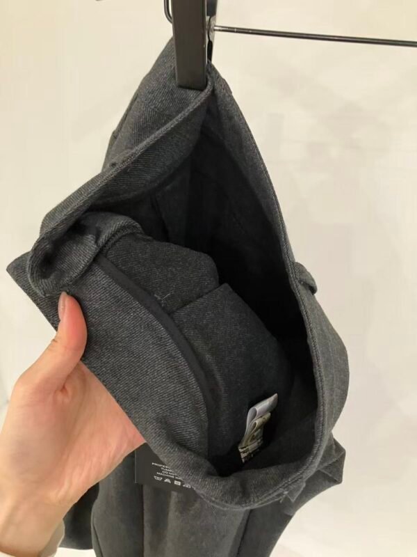 磨毛打摺廓形寬褲