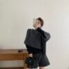 羊毛質感高腰短褲