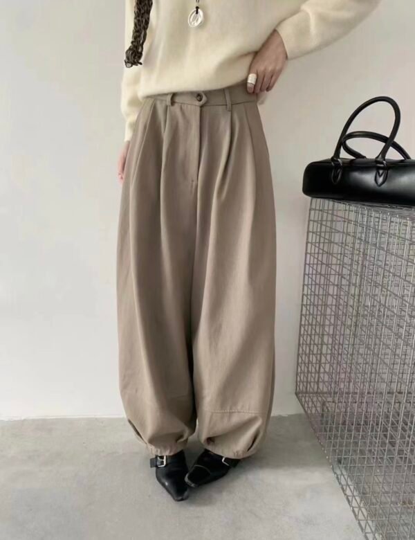 S__63389747_0 打摺繭形長寬褲