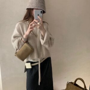 S__63406093_0 氣質綁帶羊絨外套